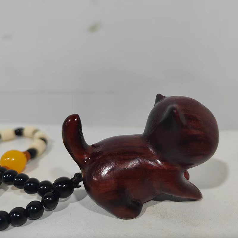 工場卸売紫檀手彫り木彫り貔貅財神ペンダント工芸品、ライブストリーミングや屋台で人気商品|undefined