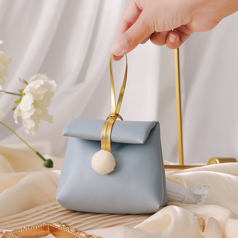 新しいアイデア結婚喜糖箱皮質手提げ喜糖袋結婚式お土産キャンディー箱喜糖包|undefined