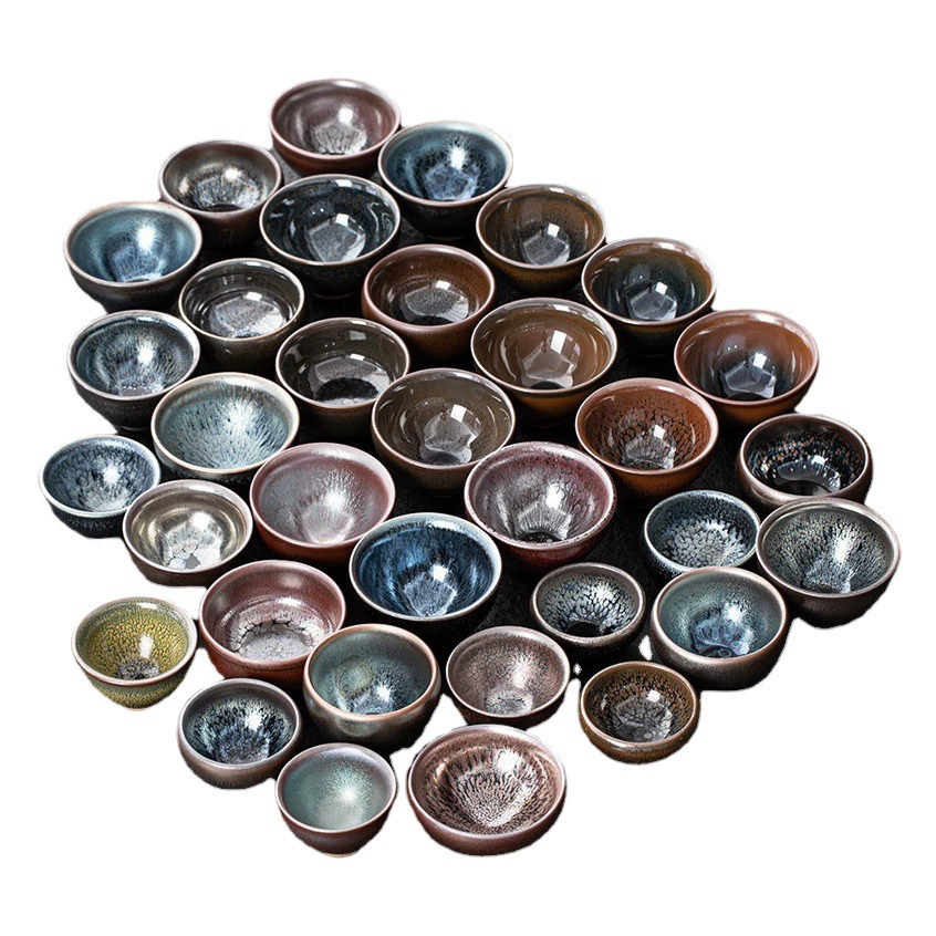 Цзяньян Цзяньчжань керамическая печь капли масла сырая руда железная шина Мастер чашка кунг-фу чайная чашка чайный набор чайная чаша