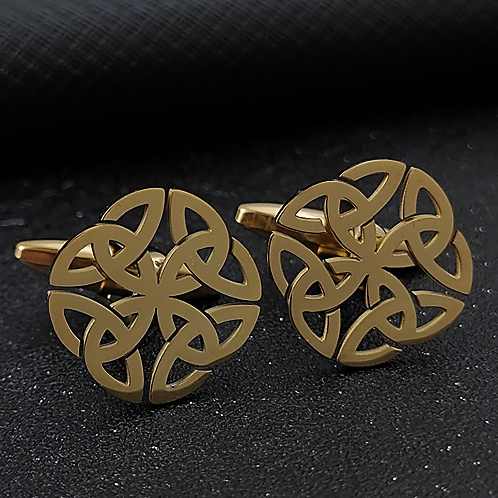 Gold-Cufflinks 1 pair