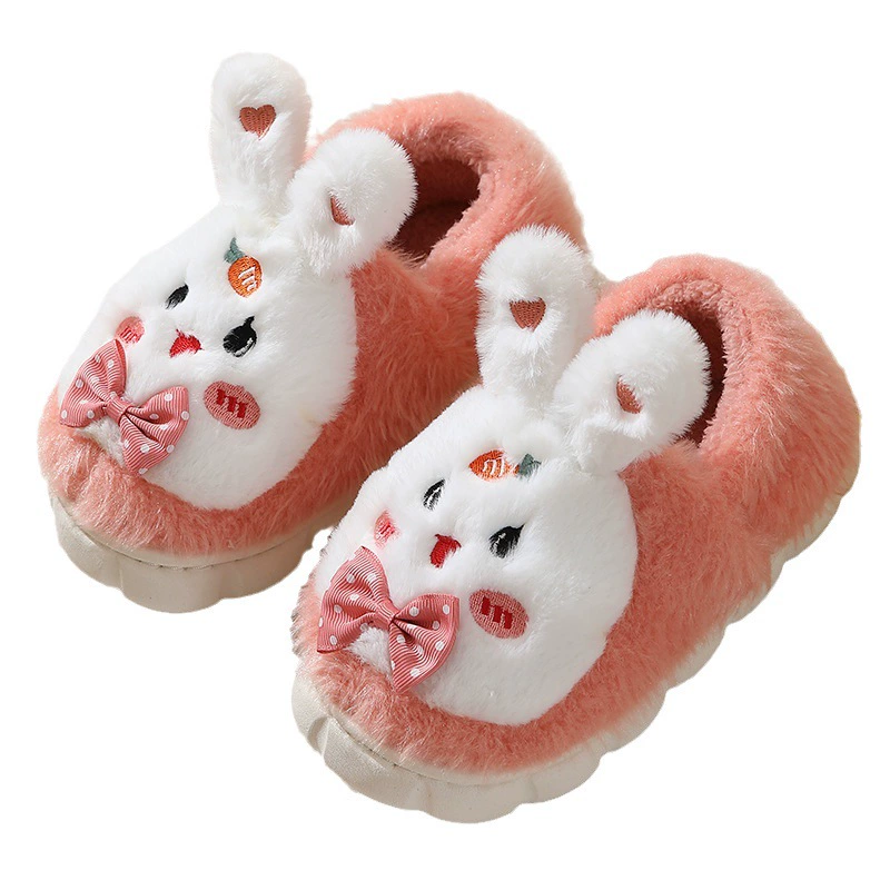 Детские теплые пушистые slippers мультяшные, демисезонная обувь для мальчиков на платформе, для подростков