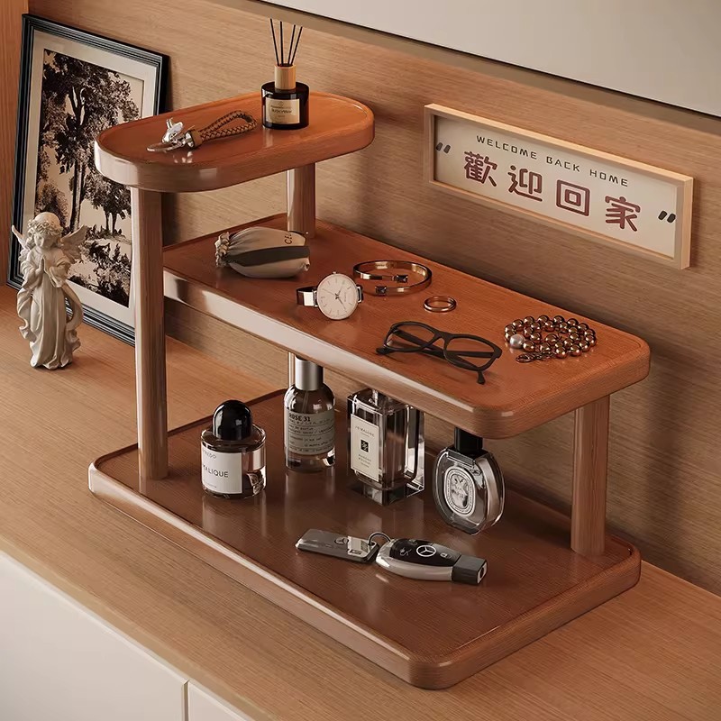 Entryway Storage Rack, Key Organizer for the Entrance, Small Apartment Vintage-Style Aromatherapy and Jewelry Display Rack