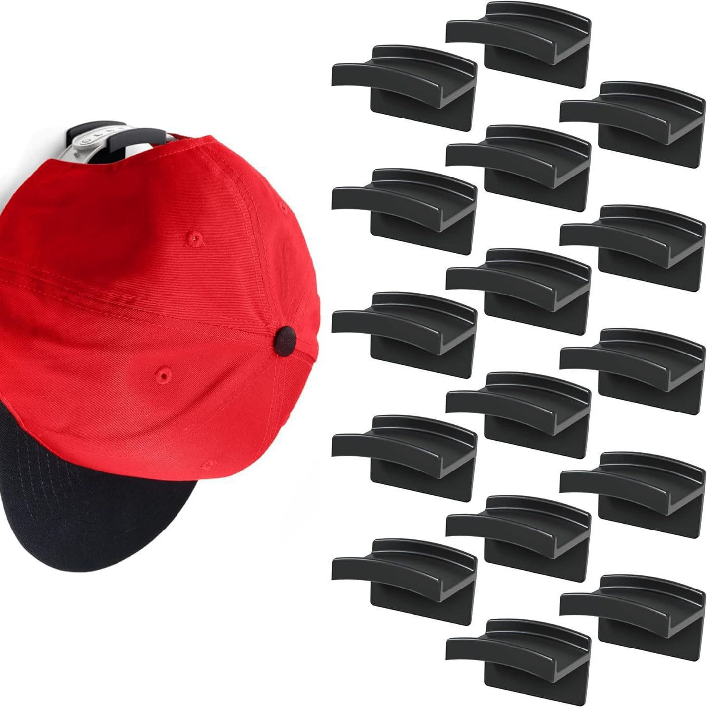 Самый продаваемый старый крючок для шляпы Amazon, крючок для бейсбольной кепки, бесшовный крючок для шляпы, крючок для хранения шляпы, установка, простой крючок для шляпы