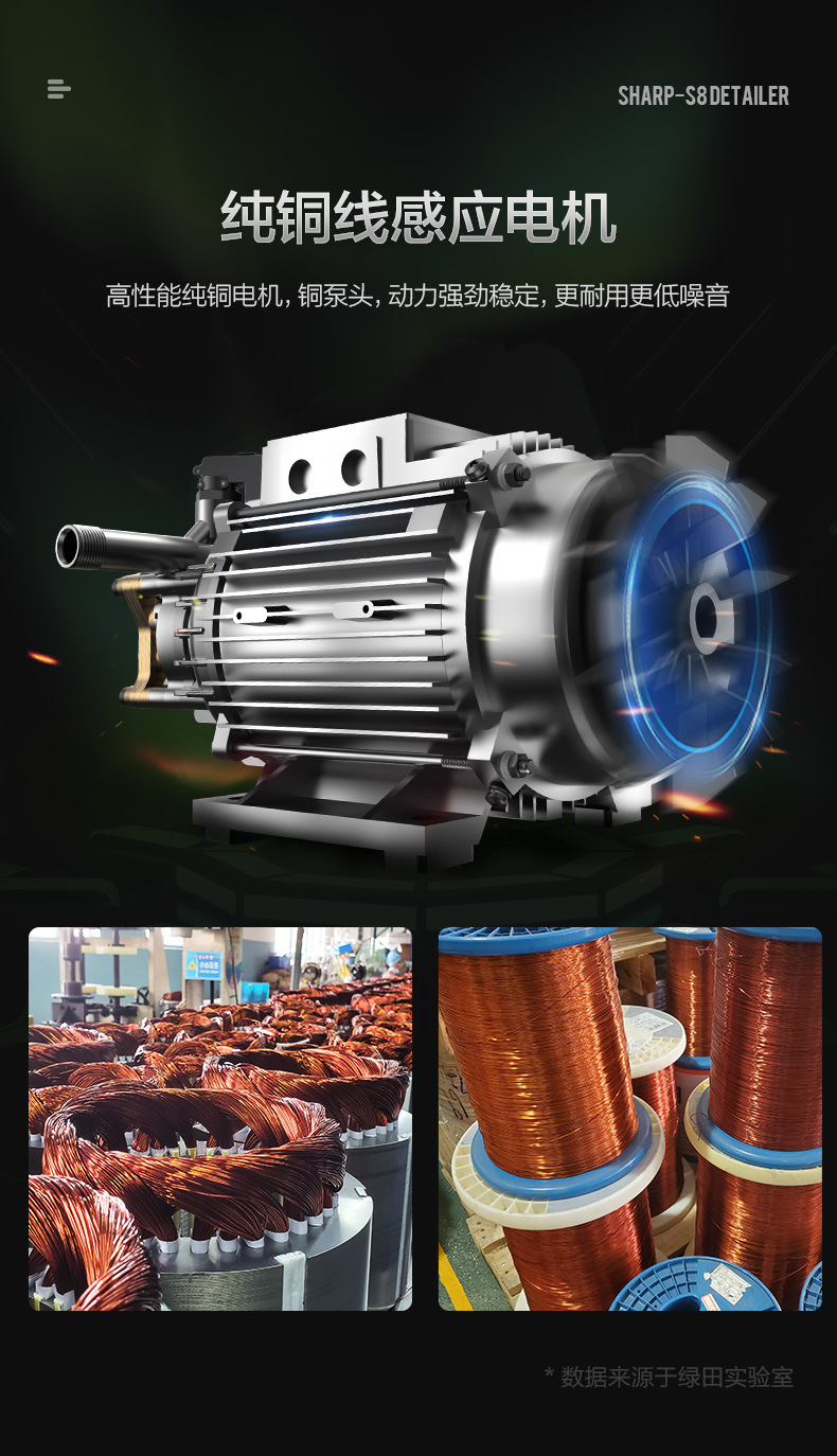 Greenfield Car Washer Xingrui S8 High-Power High-Pressure Washer 220V Car Wash Water Gun Anti-Tangle Car Wash Pump