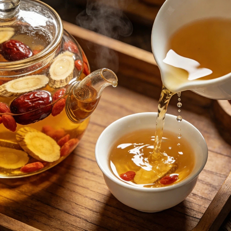 Astragalus Red Date Goji Berry Tea Set 500g Sulfur Free Herbal Blend for Daily Infusions Soups and Congee key features