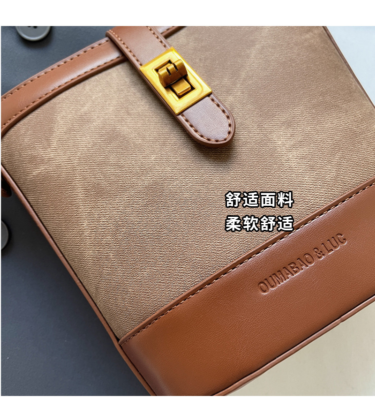 2024 New Korean-style trendy single-shoulder bag, niche design, underarm bag, fashionable and casual bucket bag, crossbody women's bag undefined