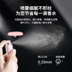 Perfume dispensing bottle, high-end portable travel empty bottle, advanced rotary push type sample dispensing spray bottle