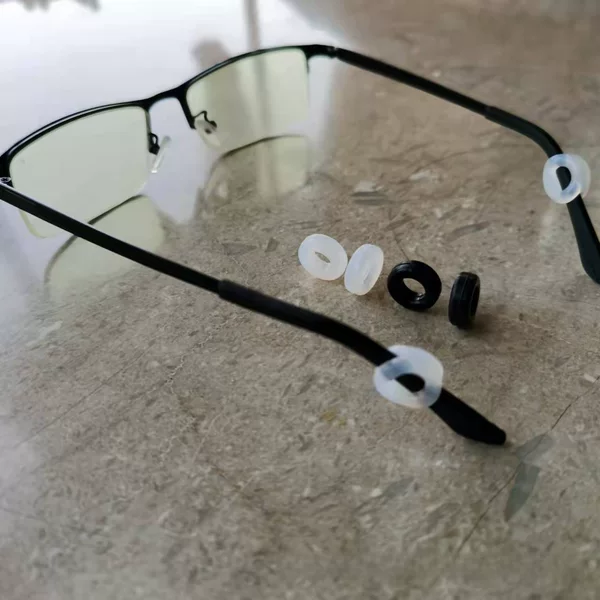 Glasses Accessories, Anti-Slip Sleeves, Anti-Falling Silicone Earmuffs, Frame Glasses Legs, Fixed Anti-Wear Small Round Silicone Ear Support Artifact