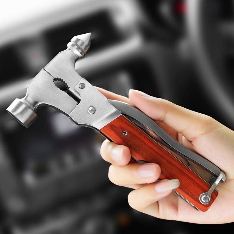 户外汽车安全锤车载玻璃窗器锤应急多功能工具螺丝刀小刀小钳子