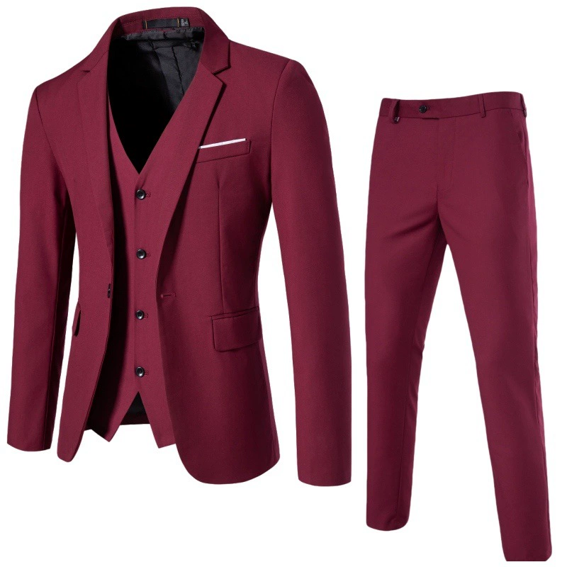 Set, classic suit jacket, (Cross-border trading), 3 piece set