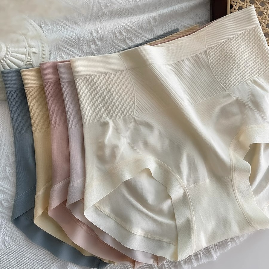 Women's High-Waisted Tummy Control Modal Seamless Panties, Butt-Lifting, High-Elasticity, Plus-Size Women's Shorts