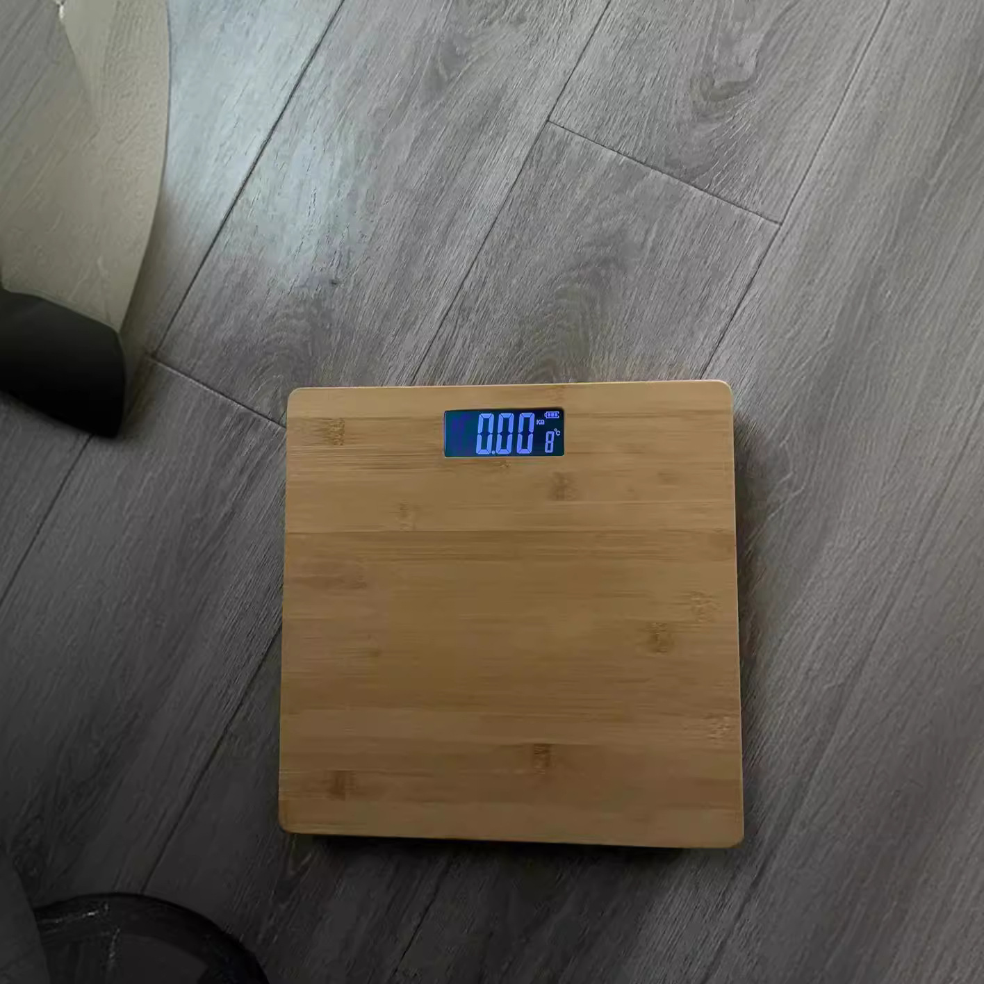 Escala electrónica de peso corporal, escala de peso corporal, escala de bambú, escala de tablero de bambú
