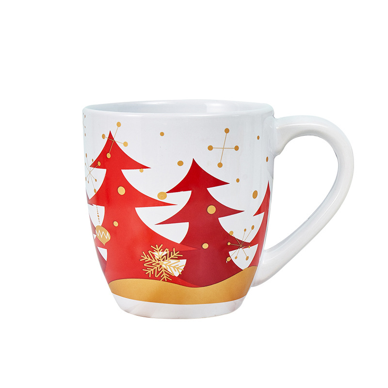 Taza de cerámica de Navidad Taza de cerámica de suministro directo de fábrica Taza de cerámica stock suficiente gran cantidad ENTREGA DE congyo oportuna