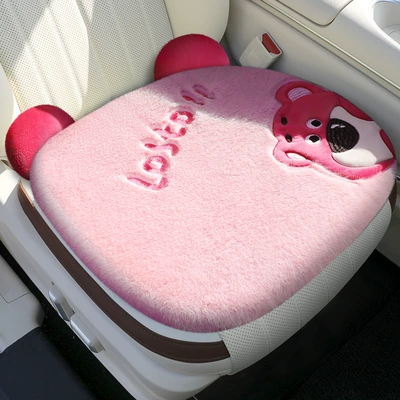 Cute Cartoon Car Seat Cover: Wool pad