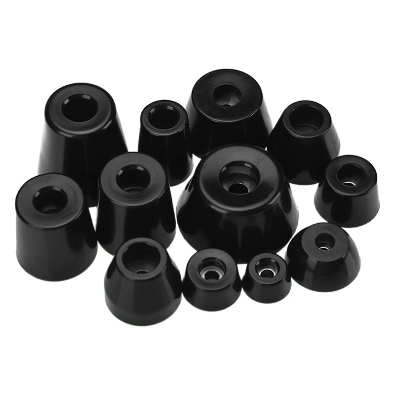 Экологичные резиновые опоры для оборудования, подставки для мебели, увеличивающие высоту, противоударные, противоскользящие, конические амортизирующие накладки