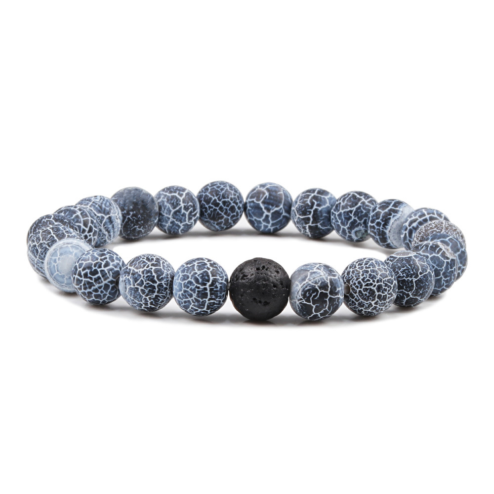 Geometric Pattern Basic Classic Style Geometric Natural Stone Agate Bracelets