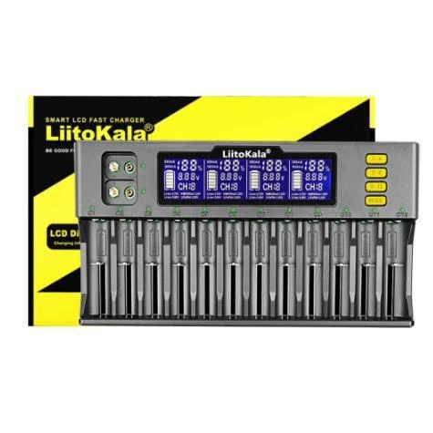 Границающий эксклюзивный поставщик LiitoKala lii-S12 12‑слотов LCD дисплей/21700/зарядное устройство на 9 В