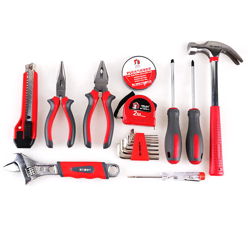 Kit de herramientas eléctricas de Desi, conjunto de herramientas de hardware de mantenimiento de agua y electricidad doméstica multifuncional.