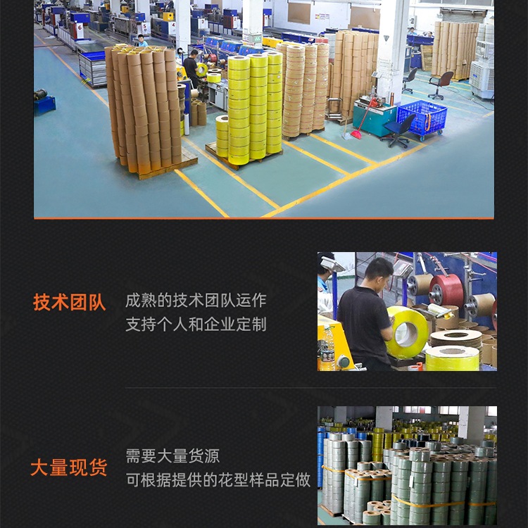 Fábrica al por mayor de PP cinturón de embalaje máquina de encuadernación cinturón hecho a mano Blanco Bolsa de plástico transparente embalaje cinturón de fijación