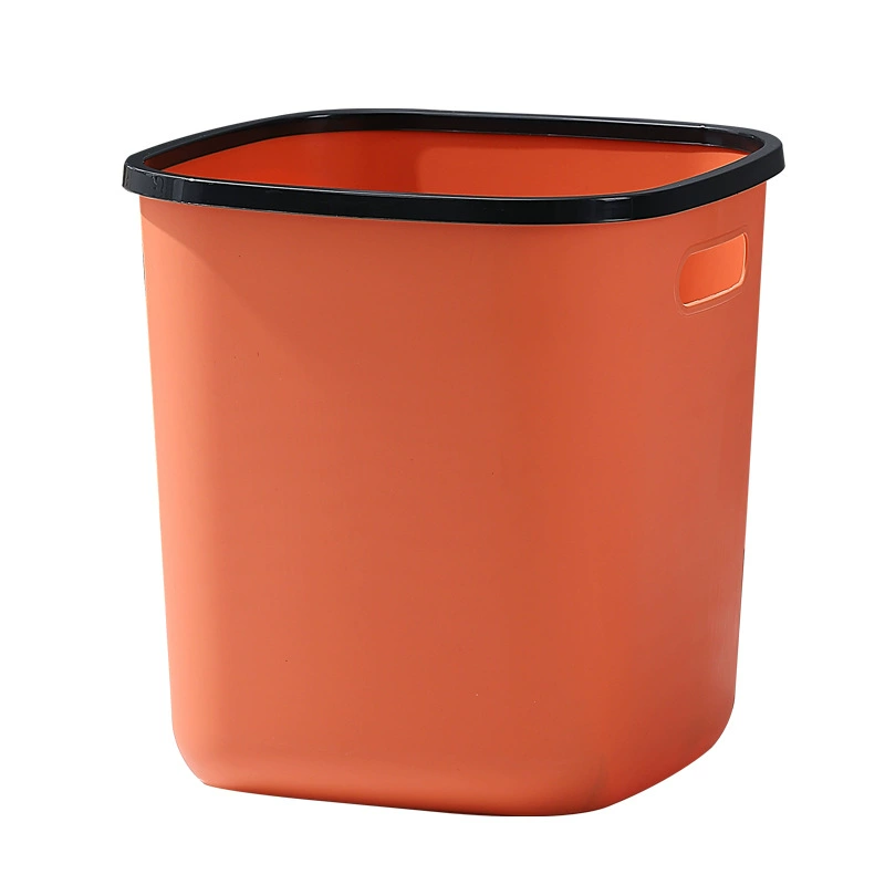 Creative plastic capacious garbage can for living room