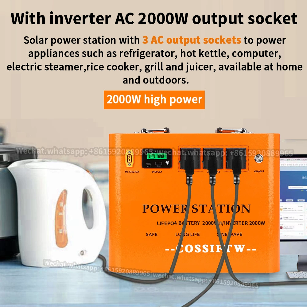 [2000W Энергетическая станция солнечное крепление 12V станция]