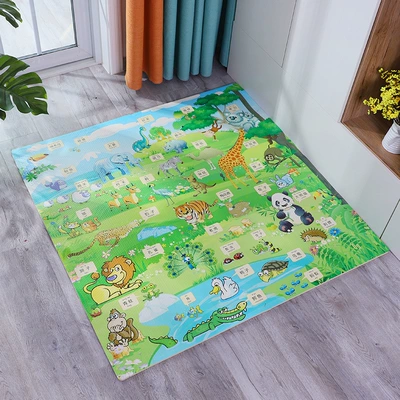 Mat for Home Use, Avtomobil döşəmə paspasları - animal-world-length-and-width-60-thick-10cm-a-pack-of-4