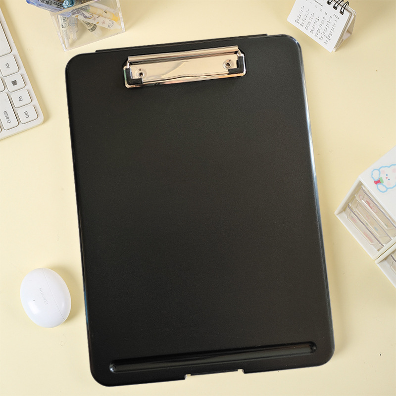 Nuevo Multi-propósito archivo A4 fuerte archivo tablero clip multifuncional libro de escritura pad archivo clip escritura archivo caja