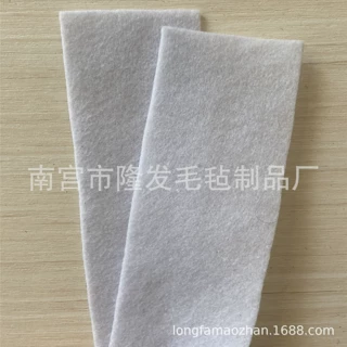 白色500克针刺棉 过滤材料pet无纺布 聚酯纤维涤纶棉毡保温棉