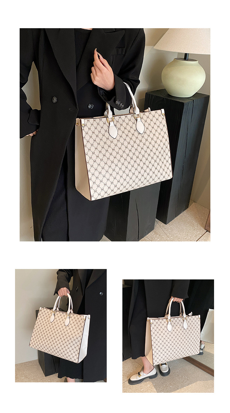 Bolso de hombro para mujer bolso retro de gran capacidad tendencia_voghion.com