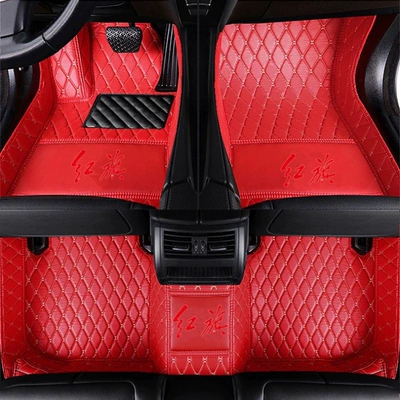 Suitable for Hongqi H5, Modelə uyğun ayaqaltı - hongqi-h9-single-layer-bright-red