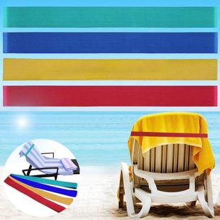 Amazon Beach Chair Towel Fixed Strap 4pcs Pack/5pcs Pack Beach Towel Elastic Strap