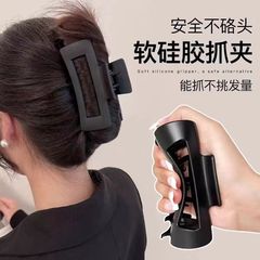 跨境软质硅胶鲨鱼夹高级感抓夹防摔不易碎2025新款夹子头饰发卡