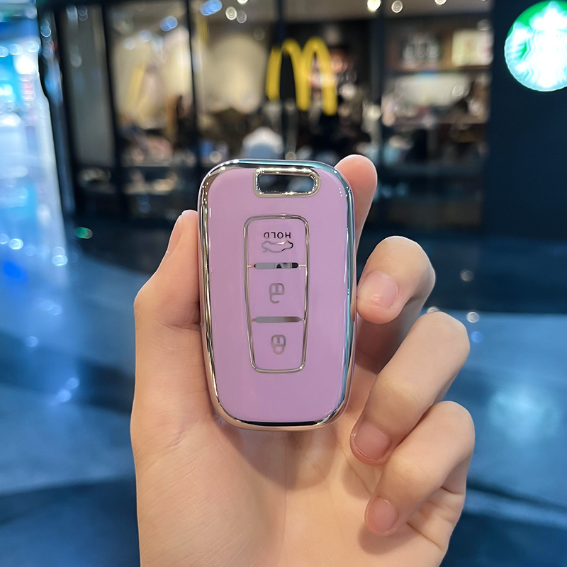 현대 D-스마트 3 키 [퍼플 싱글 쉘]]