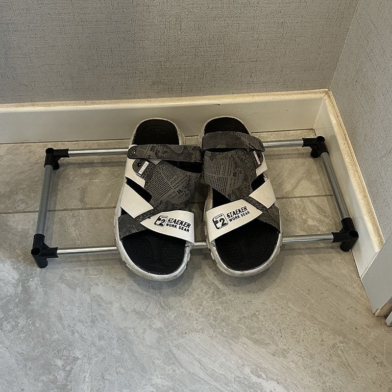 1겹 검정색 43cm [신발 2켤레 수납] 심플한 스타일
