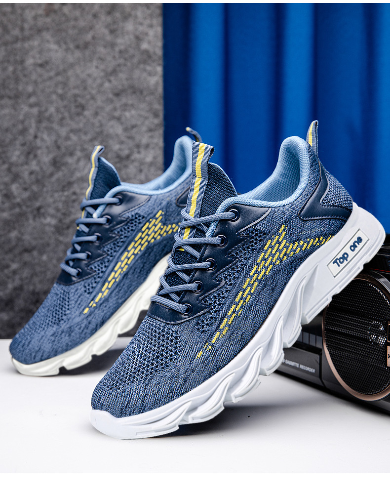 Ddy Schuhe Grenzüberschreitender Außenhandel Fliegendes Weben Atmungsaktive Casual Fashion Low Top Air Cushion Herren Trendy Schuhe Sportschuhe Großhandel_voghion.com