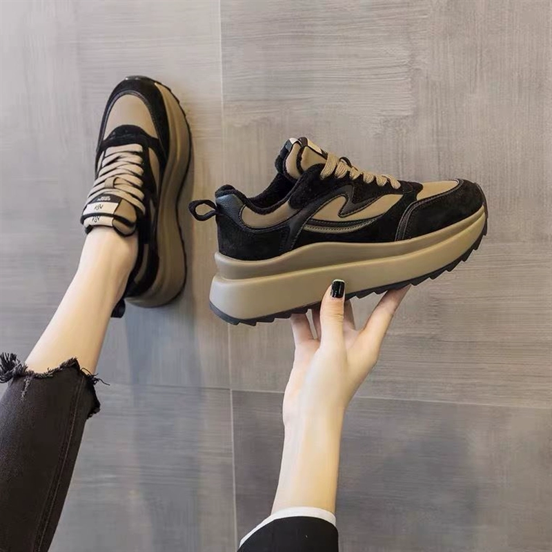 Туфли Форрест Гамп, женская обувь, новинка 2024, весенне-осенняя повседневная обувь, популярные универсальные белые туфли, кроссовки для папы на толстой подошве