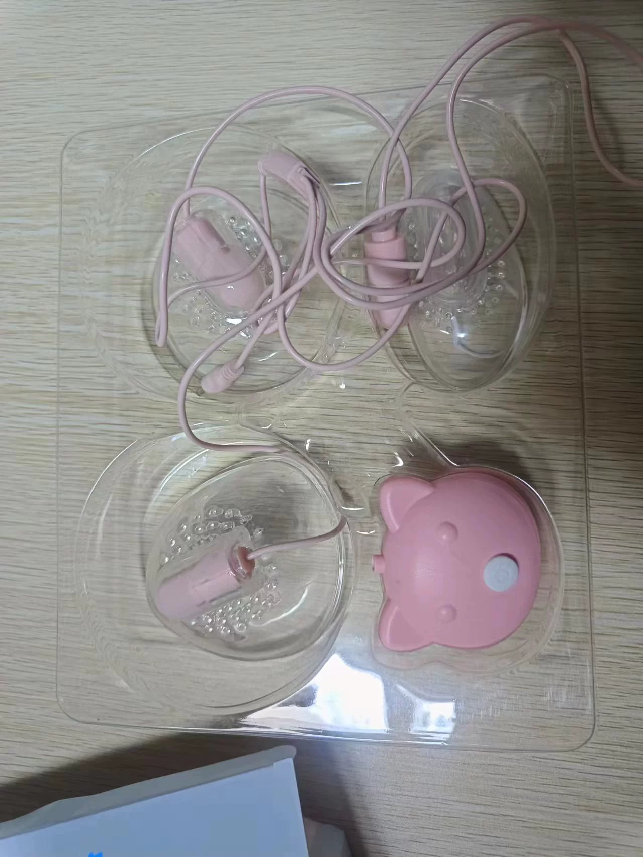 Automatic Breast Massager, Remote Control, Rechargeable USB, Double‑Head Stimulator