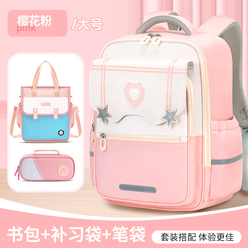 Mochilas escolares Yunduo para estudiantes de primaria, grados 1-6, reducción de la carga, prevención de salpicaduras de agua, múltiples compartimentos, mochilas de gran capacidad para niños, resistentes a la suciedad, hombres y mujeres