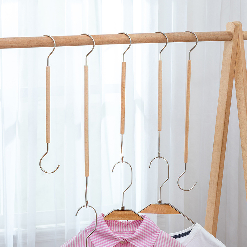 Log color s clothes hook solid wood clothing store special s hook solid wood wooden clothes hook clothes hook hanger hook