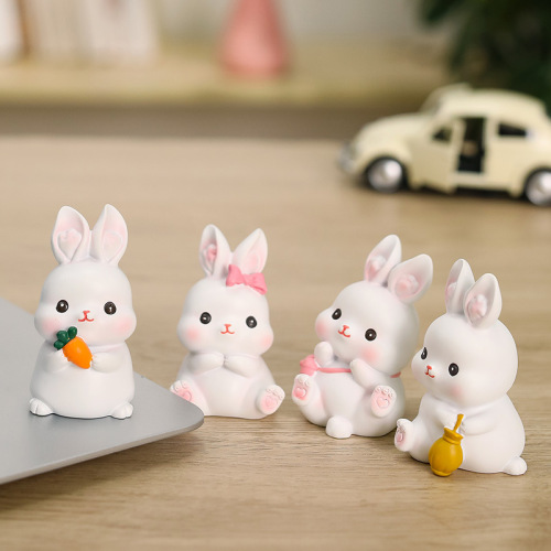 Creative cute little rabbit crafts ornaments Teacher's Day gifts teacher best friend colleagues birthday gift decorations