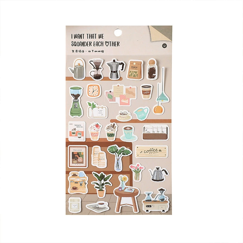 Постоянный Life Love Poem серия Sticker Life Glores Объявление 6 моделей