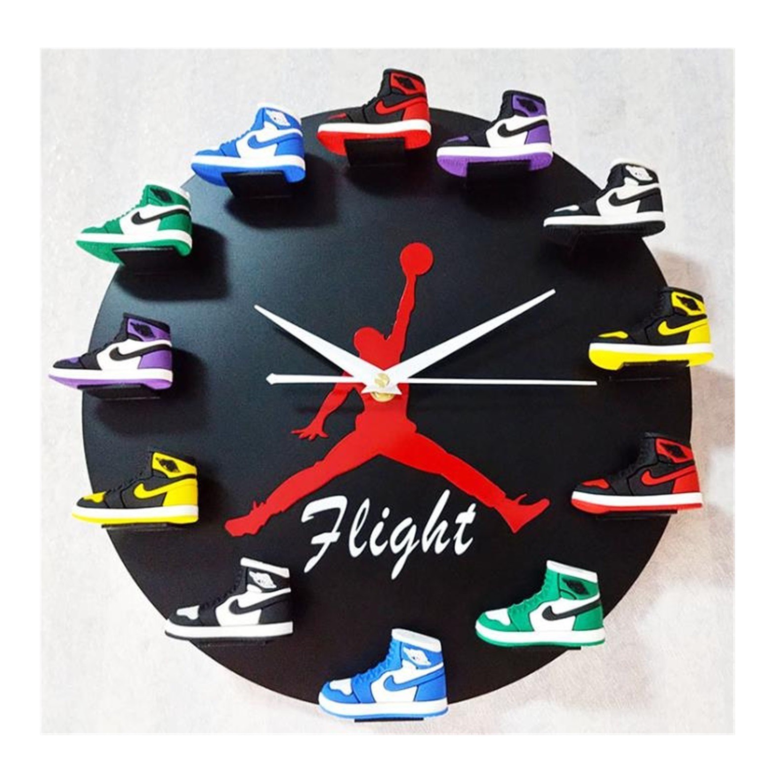 Three-dimensional shoes black flight