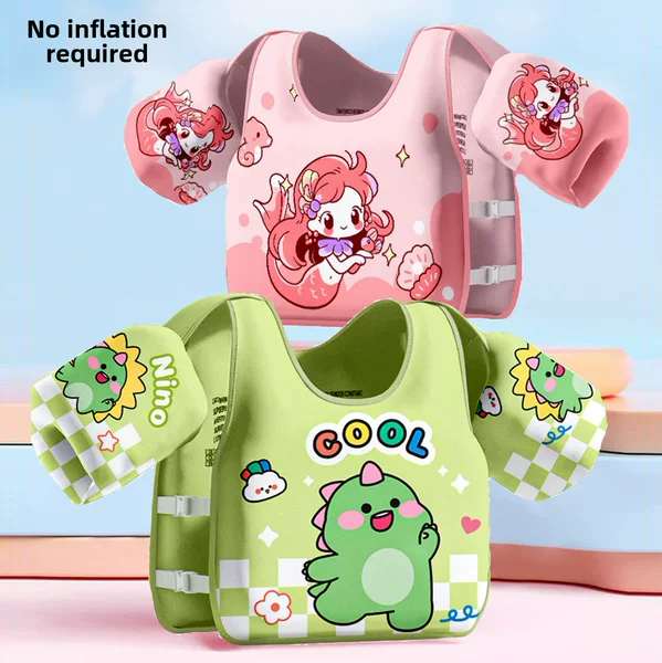 Shinohara Couple Non-Inflatable Children's Buoyancy Vest Boys' and Boys' Floating Sleeve Arm Ring Baby Beginner's Buoyancy Clothes Swimming