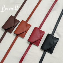 mini凹造型小腰包韩国网红时尚皮带装饰腰间挂包迷你小挎包零钱包