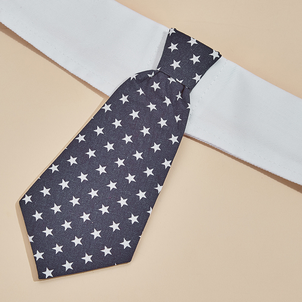 TANPOPO spot transfronterizo nuevos productos pentagonal guapo perro corbata velcro ajustable corbata de mascotas