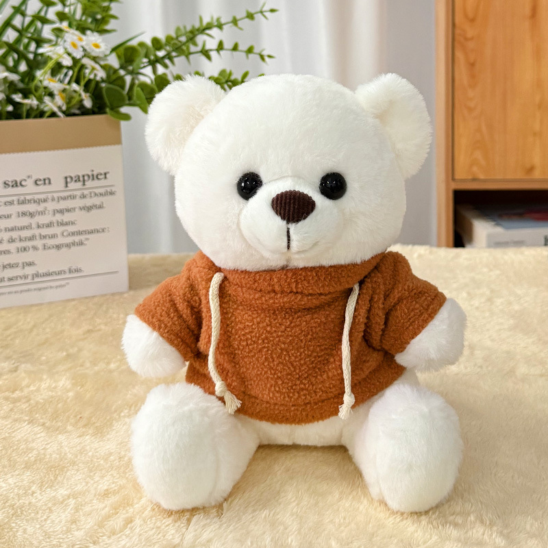 Suéter transfronterizo Teddy Bear muñecas muñecas juguetes de peluche actividad de publicidad LOGO impresión regalos de graduación escolar