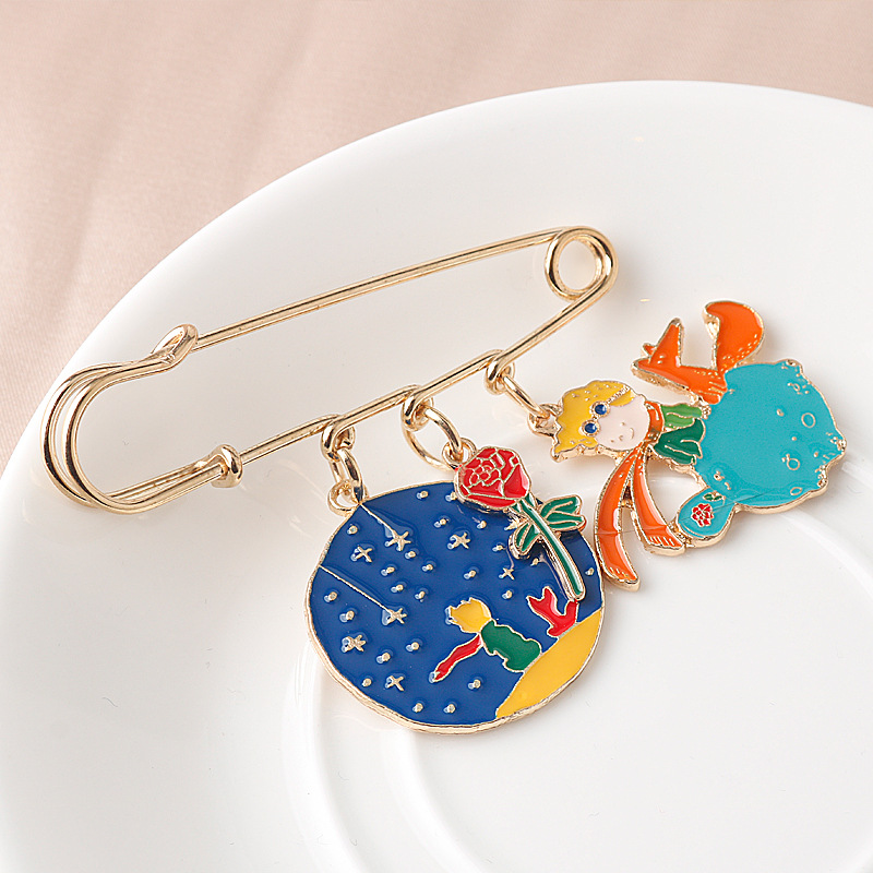 Cute Cartoon Character Alloy Plating Unisex Brooches display picture 3