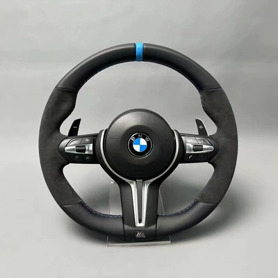 Steering wheel models 1234567 series X1X2X3X4X5X6 - bmw-mp-steering-wheel-blue