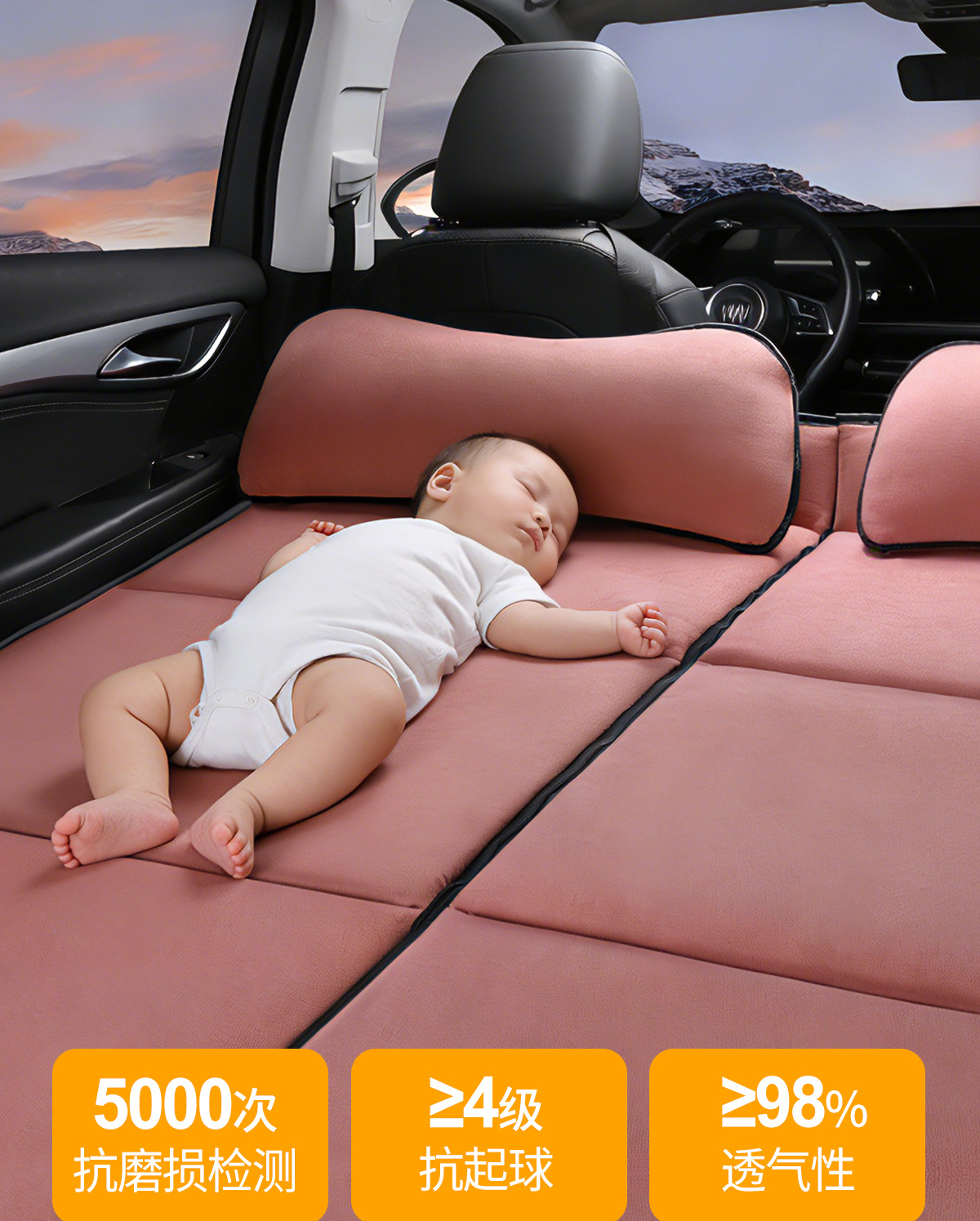 Car Inflatable Mattress for Li Xiang ONE Rear Seat Bed Trunk Sleeping Pad