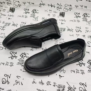 Men's leather shoes manufacturers explosions men's shoes new soft bottom soft surface pedal cowhide casual men's a generation of delivery